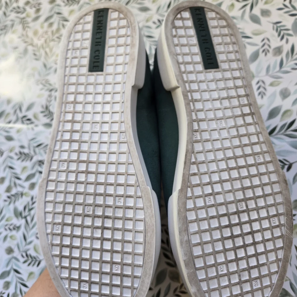 Kenneth Cole Tyler Zip Mid-Top Leather Sneakers - Size 7 - Picture 8 of 9